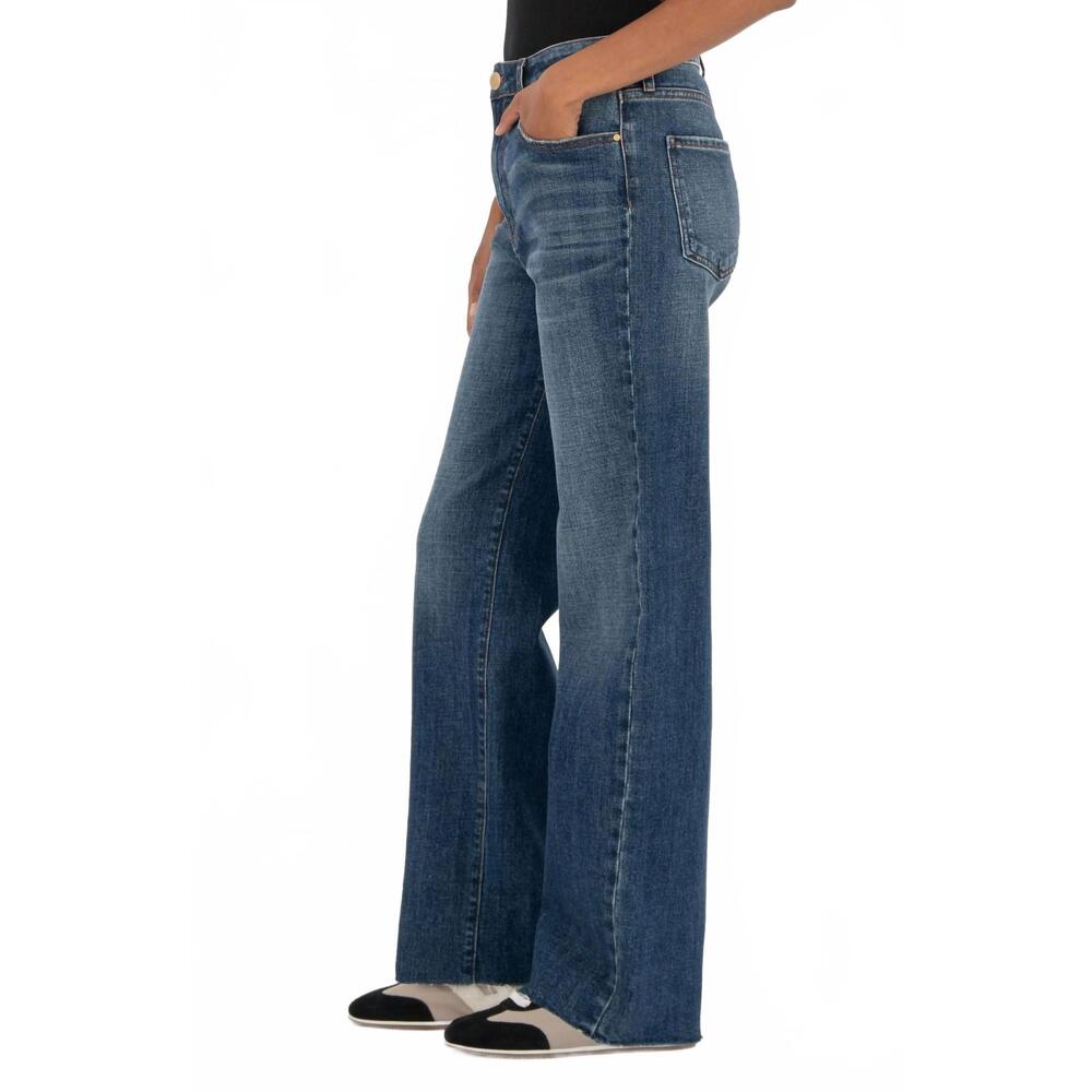 NEW KUT FROM THE KLOTH sienna high rise straight leg jeans in wise - Picture 4 of 5